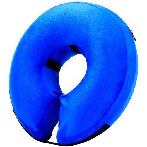 Katoggy Inflatable Dog Collar, Soft Dog Cone for dogs after surgery, Adjustable Blow up Donut E-Collars for Small Medium Large Dogs and Cats