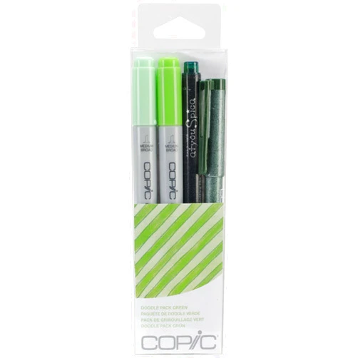Copic Marker DPGRN Doodle Pack, Green