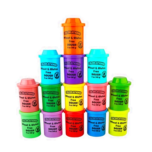 Colorations Wheat & Gluten Free Dough Variety Pack - 14 Colors (5 oz Each) | Non-Toxic, Play Dough, Bulk Set, Sensory Kit, Party Favors, Classroom Pack