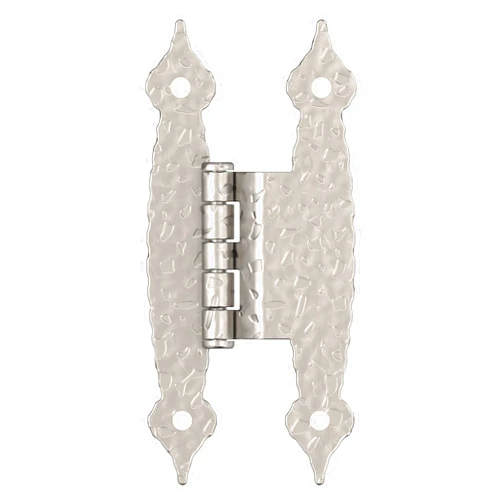 Amerock BPR3406G10 | Cabinet Hinge | 3/8 in (10 mm) Offset Non-Self Closing Face Mount | Satin Nickel | Kitchen Cabinet Door Hinge | 1 Pair/2 Pack | Functional Hardware