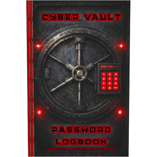 By JCliff Studios (Author) Cyber Vault Password Logbook:: A Complete Offline System for Access, Recovery & Personal Records: Organise Accounts, Devices, Subscriptions & Critical Information, A Great Gift for Tech Fans