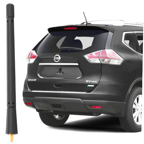 KSaAuto Antenna for Nissan Rogue Pathfinder 350z Cube Leaf Versa Note Versa Sedan Navara NP300 Murano Titan Frontier, Car Nissan Accessories, Short Replacement Nissan Antena Mast Screw