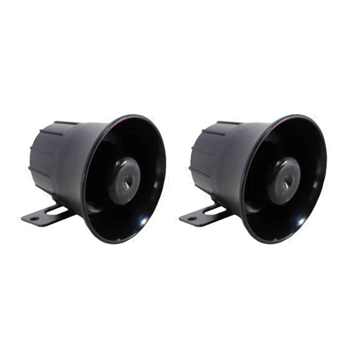 Scytek 2 x SCYTEK 120 DB 6 Tone Mini Loud Siren Horn 12 Volt Universal 20W SR36