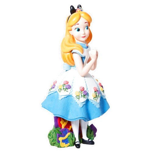 Enesco Disney Showcase Botanical Alice in Wonderland Figurine, 6.75 Inches, Multicolor