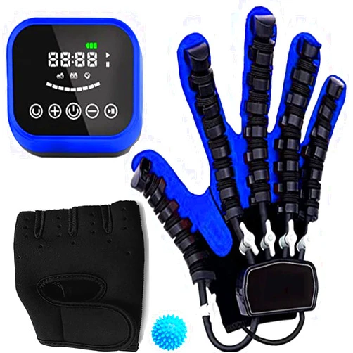 Susisang Upgrade Strengthen Rehabilitation Robot Gloves, Smart Rechargeable Finger Training Rehab Orthotics, Hand Dysfunction Patient Training Device Stroke Hemiplegia