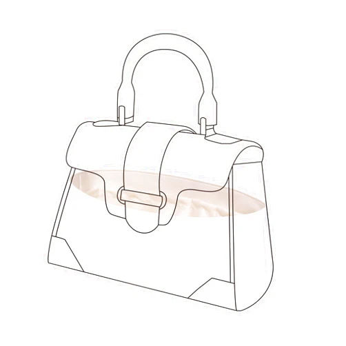 DGAZ Lightweight Purse Organizer Insert for Goyard Saigon Bag,silk and DupontPaper handbag inner for Luxury Bags(Craie,Saigon PM)
