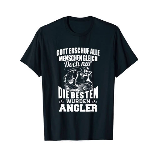 Lustiges Fischer Papa Angler Geschenk Fisch Spruch Angel gift idea father fish the best were angler T-Shirt