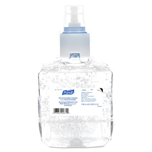 Purell Advanced Green Certified Hand Sanitizer Gel, 1200 mL Sanitizer Refill for Purell LTX Touch-Free Dispenser (Pack of 2) - 1903-02