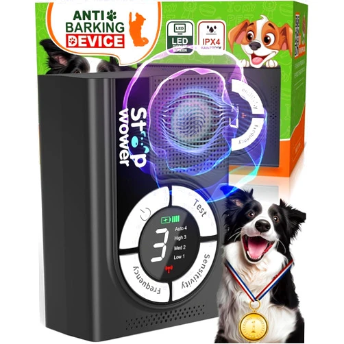Asingleer 9 Modes Anti Barking Device for Dogs – Up to 50 Ft Range, Ultrasonic Dog Bark Deterrent, Safe & Effective Dog Training Aid, Stops Unwanted Barking, Dog Bark Deterrent Devices for Indoor & Outdoor Use