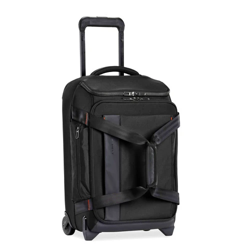 Briggs & Riley ZDX Upright Rolling Duffel Bag, Black, Carry-On 21-Inch