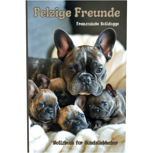 Barbara Animalsmer Notizbuch - Pelzige Freunde - Französische Bulldogge: Gefüttertes Notizbuch für Hundeliebhaber (German Edition)
