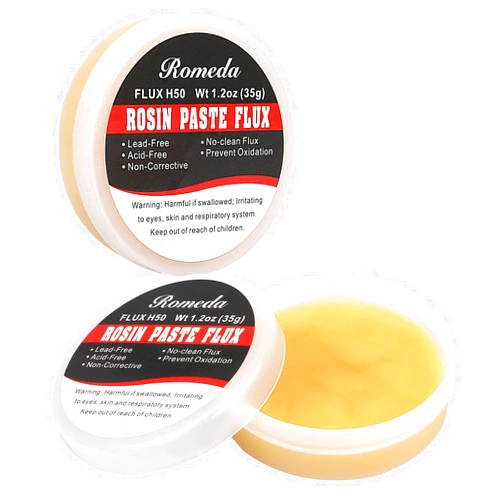 Romeda 2 Jar Solder Flux, Flux for Soldering, Rosin Soldering Flux Paste for Lead-Free Electronics Soldering and Soldering DIY (1.2oz/35g in a Jar)