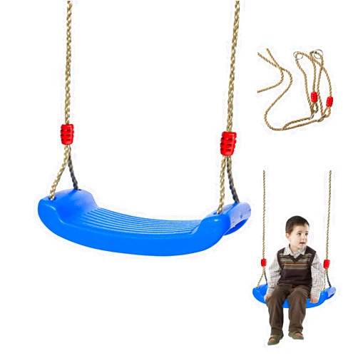 IFOYO Tree Swing Seat, Swing Set Accessories for Kids Outdoor Play Playground Trees, Children Outdoor Plastic Swingset for Little Tikes, Outdoor & Indoor Seat and Swing Comfortable for Kids, Blue