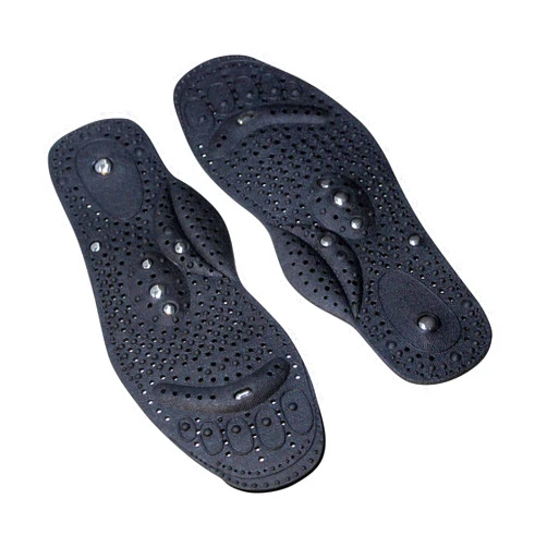 U.S. JACLEAN Acupressure Shiatsu Massaging Magnetic Insoles (M(Men's 6.5-8, Women's 7.5-9)) Black