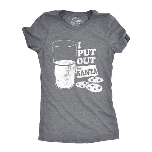 Crazy Dog T-Shirts Crazy Dog Womens T Shirts Funny Sarcastic Humor Christmas Tees for Holiday Parties