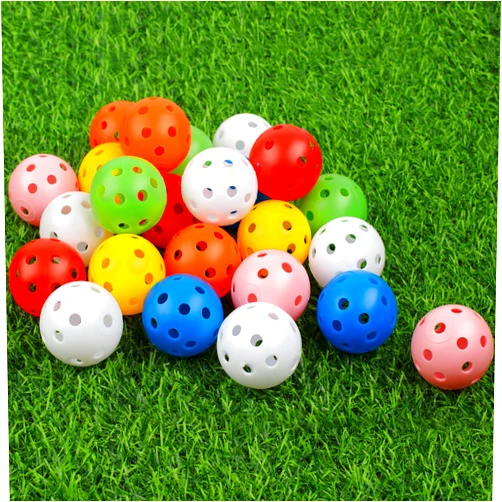 Joyberg Practice Golf Balls 24 Pack, 42mm Plastic Golf Balls, Practice Golf Balls for Backyard, Training Golf Balls for Swing Practice