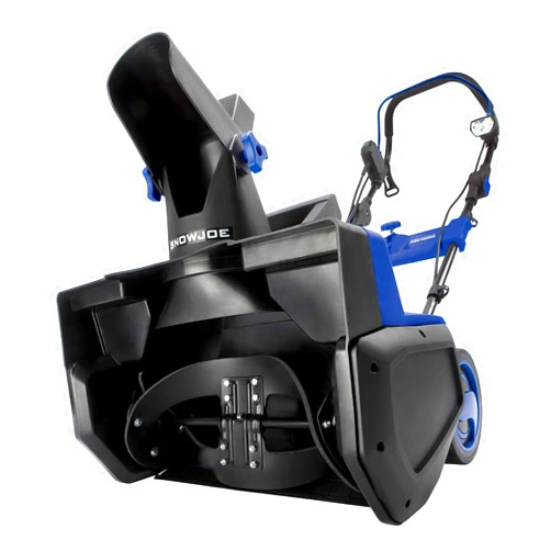 Snow Joe SJ625E Electric Walk-Behind Single Stage Snow Blower, 21-Inch Clearing Width, 15-Amp Motor, Directional Chute Control, LED Light, Blue