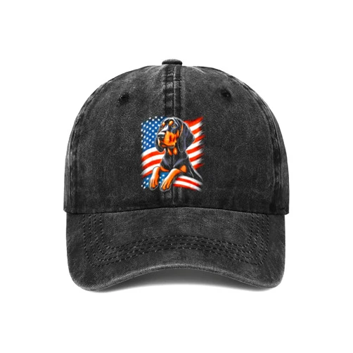 VXTXNXHVA in My American English Coonhound Dad Era Groovy Dog Owner Baseball Cap for Adult