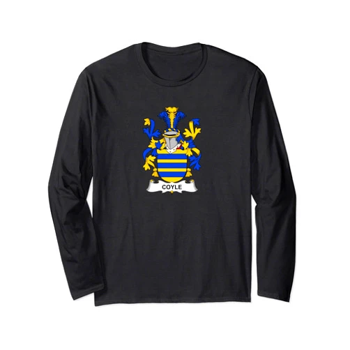 Family Crest and Coat of Arms clothes and gifts Coyle Coat of Arms - Family Crest Long Sleeve T-Shirt