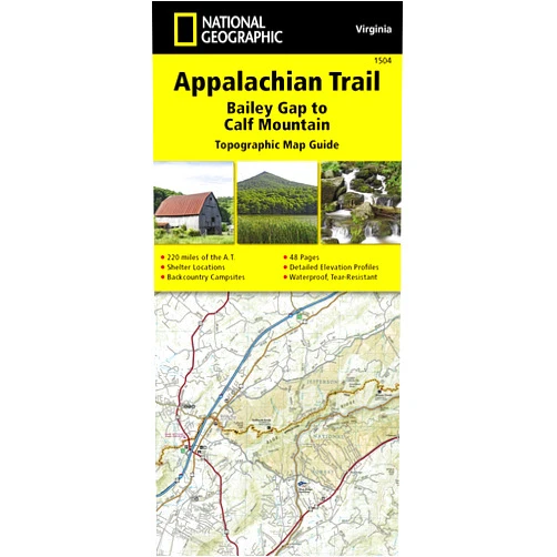National Geographic Maps Appalachian Trail: Bailey Gap to Calf Mountain Map [Virginia] (National Geographic Topographic Map Guide, 1504)