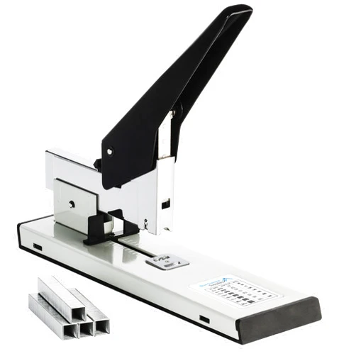 Blue Summit Supplies Heavy Duty Stapler, 200 Sheet Capacity, 2000 Staples Included, Tan