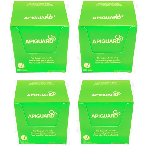 Shadwins Apiguard Four Boxes of Ten 50g Trays - 2 Trays per hive Recommended (40) - for Control of Varroa Mites in Honey Bee Hives