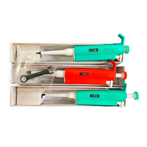 SPANCARE PHARMACEUTICALS Variable Volume MicroPipette Kit: 3 pipettes (0.5-10ul; 10-100ul; 100-1000ul), Autoclavable with Calibration Report