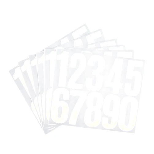 HASWARE Mailbox Numbers: 6 Sheets Number Stickers - Waterproof and Self Adhesive for Address, Sign, Door (3