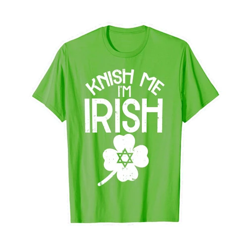 BoredKoalas Funny St. Patrick's Day Shirts Irish Knish Me Im Irish Jewish Food Pun St Patricks Day Jew Gift T-Shirt