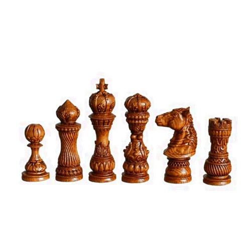 WoodenStuff Baroque Rococo Handcarved walnut and maple chess pieces - Large wood carving chess pieces with walnut chessboard 20