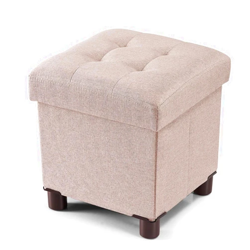 BRIAN & DANY Small Ottoman with Storage, Small Storage Ottoman Foot Rest for Couch, Foot Stool with Storage for Living Room and Bedroom, 12.6