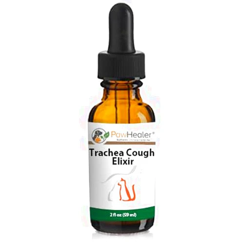 PawHealer Trachea Cough Elixir - 2 fl oz - for Cats & Dogs (Picky Eaters) - Dry Hacking Cough