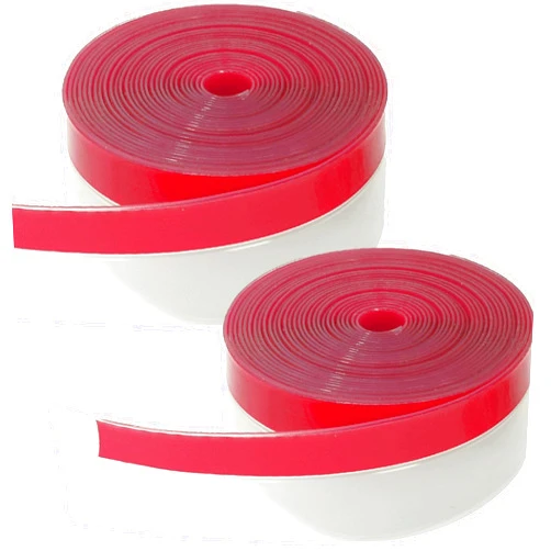 Brandzini Weather Stripping Door Seal Strip Clear Silicone Draft Strip. Enhanced with Thicker Strip and Stronger Adhesive Tape Backing. (Transparent, 10M Total, 2 Packs)