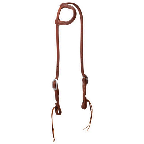 Weaver Leather ProTack Oiled Pineapple Knot Headstall, Sliding Ear