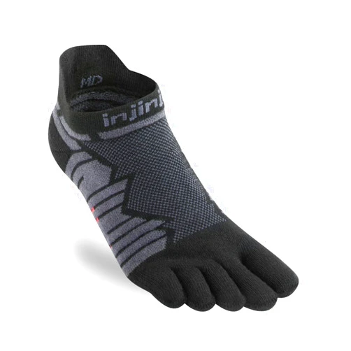Injinji Men's Run Midweight No Show Toesocks