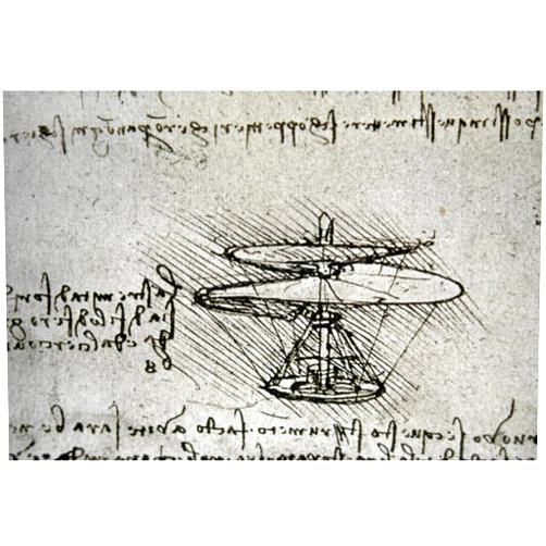 Posterazzi Leonardo Da Vinci Ndesign For Flying Machine With Human Operator Poster Print by (18 x 24)