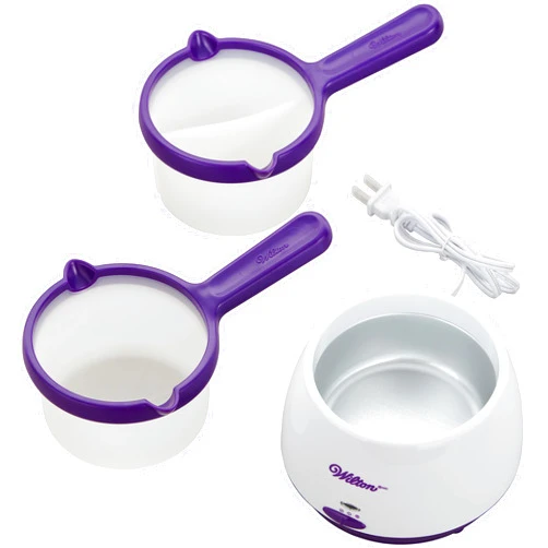 Wilton Candy Melts Candy And Chocolate Melting Pot, 2.5 Cups Capacity, With Full and Divided Plastic Inserts