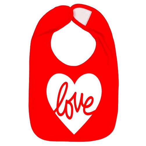 Aiden's Corner Handmade Cute Baby Holiday Valentine Bibs - Boy Girl Love Mommy First Valentine's Day Bib