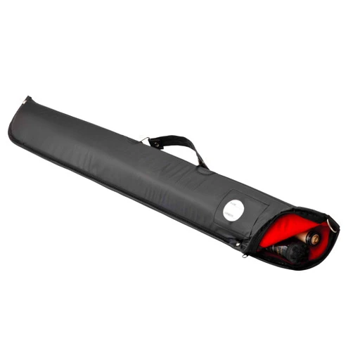 Casemaster Billiard/Pool Cue Soft Vinyl Case, Holds 1 Complete 2-Piece Cue (1 Butt/1 Shaft), Black