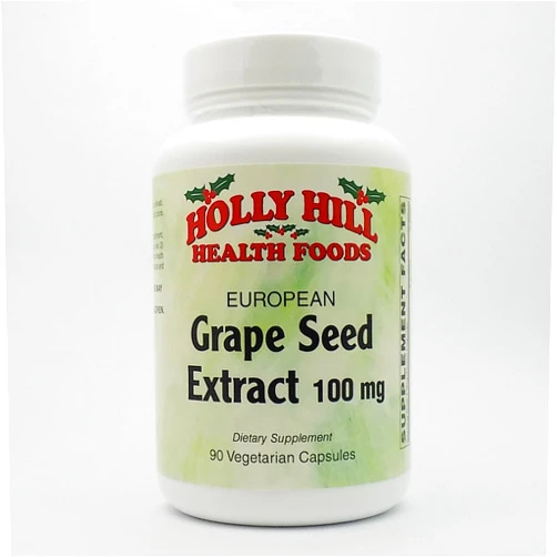 Holly Hill Health Foods, European Grape Seed Extract 100 MG, 90 Capsules