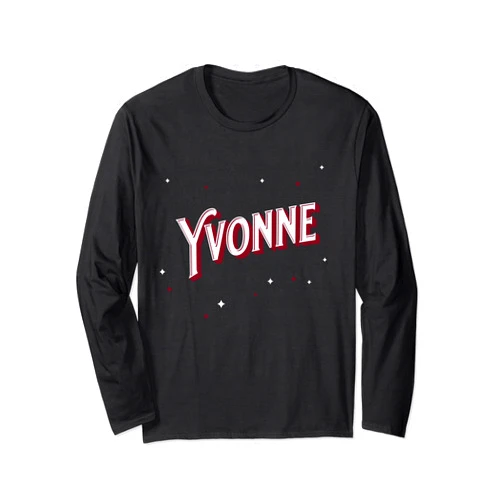 Yvonne Name Mädchen und Frauen Yvonne Personalised Name Long Sleeve T-Shirt