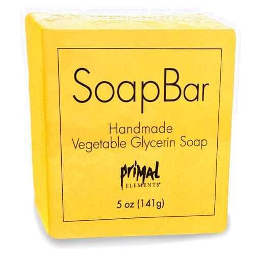 Primal Elements Glycerin SoapBar | Great For Face & Body, Moisturizing, No Harsh Detergents, Premium Essential Oils | VEGAN, NO PARABENS, GLUTEN FREE - Tahitian Vanilla (Pack of 2)