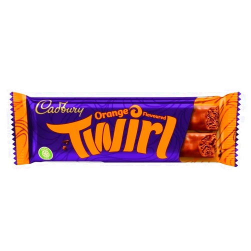 Cadbury Twirl Orange Chocolate Bar, 43 g