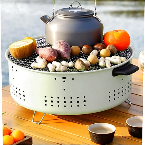 Veelleen 12 Inch Portable Charcoal Small/Mini Grill with folding legs for Outdoor Cooking Barbecue Camping BBQ