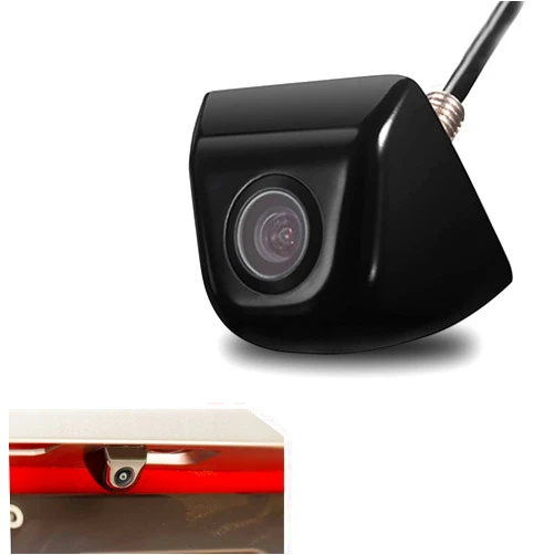 Jokormo Pack-1 Car Rearview Camera, Light-Free Night Vision Ultra-high Definition IP68 Waterproof and Shockproof Camera, 170 Degree Wide-Angle Reversing Camera, Universal for Cars Trucks SUVs (Black)