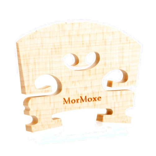 MorMoxe Violin Bridge 1/4 Size, Hand-Carved Violin Maple Bridge, Direct Fit, Fully Adjusted Violin String Slots and Feet - Violin Bridge