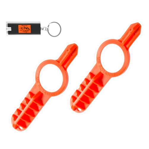BUILT TO LAST! 2 Pack Hunter MP Rotator Adjustment Tool MPTOOL, Orange Sprinkler Adjustment Tool, Hunter MPTool Sprinkler Tool Pack of 2 Adjustment Wrench for all MP Rotator Nozzles with Included LED Keychain Light