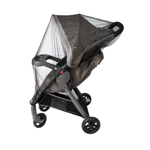 Nuby Mosquito Netting for Baby Stroller and Carrier for Protection, Fits Most Brands of Strollers, Infant Carriers, Carriages, and Bassinets in Black