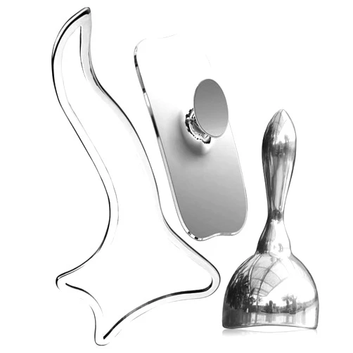 ONUEMP 3-in-1 Stainless Steel Massage Therapy Tools - Ice Gua Sha Muscle Scraper, Fascia Brush & Body Sculpting Cup, Maderoterapia Kit Colombiana for Lymphatic Drainage, Anti Cellulite, Deep Tissue
