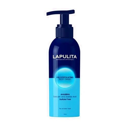 LAPULITA Body Acne Removing Shower Gel, Acne Pimple Treatment, All-Natural Acne treatment gel, Mild Exfoliating Body Wash, 150 mL - 5.07 Oz